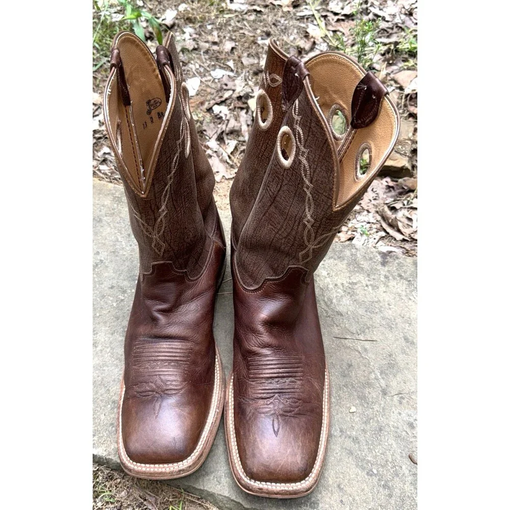 Justin Men's Bent Rail BR773 13D western Cowboy Boot grizzly brown full grain